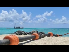 DN315 HDPE パイプは PE 殻と高密度PU 泡の詰め込みで浮いている