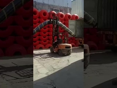 オレンジ色または黄色のHDPEパイプフローター 柔軟性良好 耐老性 >150N浮力