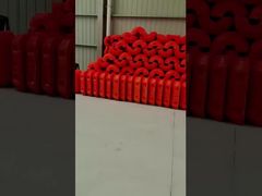 オレンジ色のHDPEパイプフロート、溶融亜鉛メッキ接続と浮力支持用のPUフォーム充填