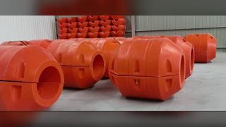 浚渫および海洋安全のための HDPE パイプフローター