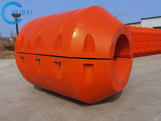 海の泡が充填された浚渫の管はオレンジ ホースが17-20のLtr 23-28cmを浮かべるPipefloatsを浮かべる