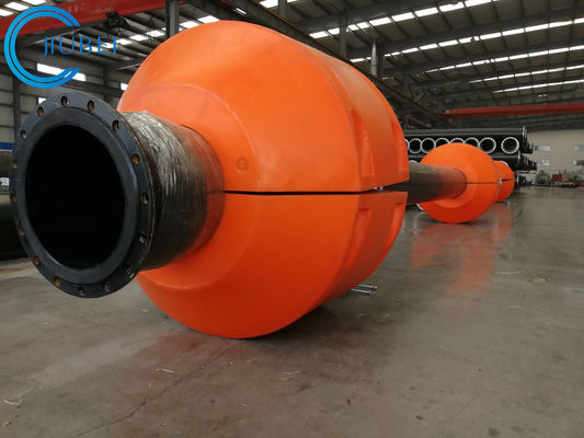海の泡が充填された浚渫の管はオレンジ ホースが17-20のLtr 23-28cmを浮かべるPipefloatsを浮かべる