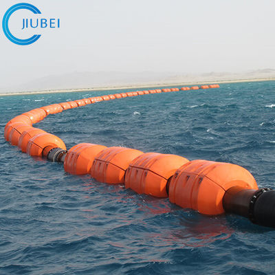 HDPEの浚渫の管は23インチ ホースの浮遊によって泡立つ適用範囲が広いプラスチック砂を浮かべる