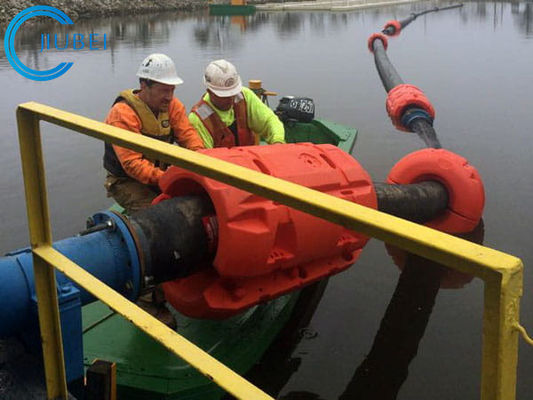 浚渫機のHdpeの管の浮く物のポリエチレンの泡の浮遊物の中型密度は前に300mmを絶縁した