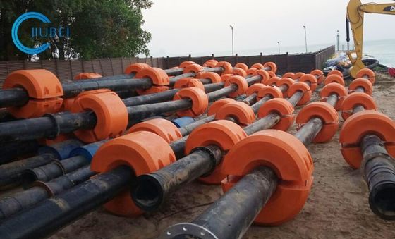 DN315 HDPE パイプは PE 殻と高密度PU 泡の詰め込みで浮いている