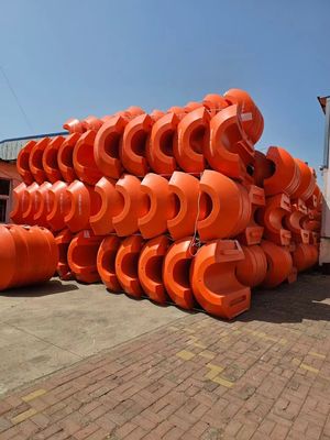 PE フローティング 材料 HDPE パイプ フローター クリンドル接続ナッツと洗浄機