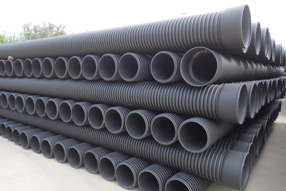 高張力強度でカスタマイズされた厚さ HDPE 双壁波紋管